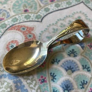 Vintage Community Silver Plate Baby Spoon Curved Handle 3.5" Length